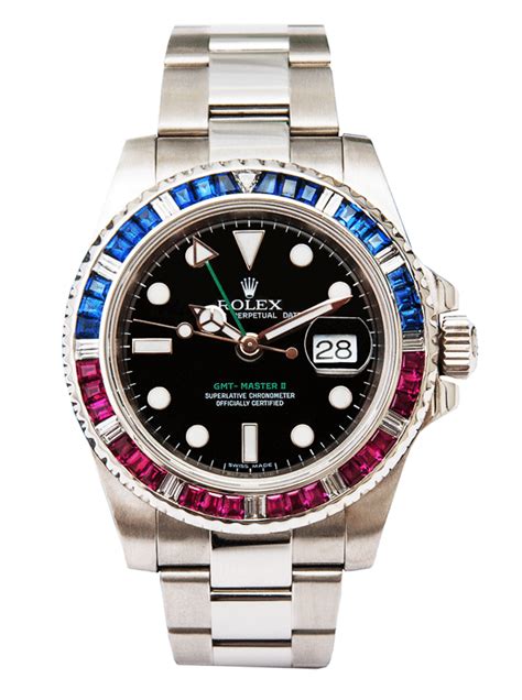 rolex gmt master 2 pepsi diamond|rolex gmt pepsi bezel.